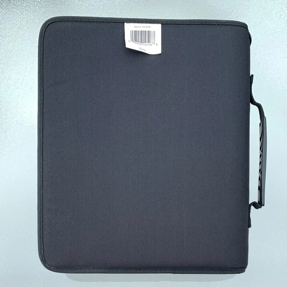 Tech Gear Mega Filled Black and Grey Padded 3-Ring Binder Organizer